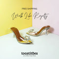 Real Cinderella Heels Gold - toastitoes 