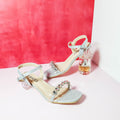 Transparent Shimmery Women Heels Silver - toastitoes 