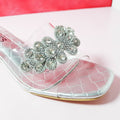 Transparent Women Heels Silver - toastitoes 