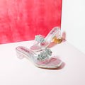 Transparent Women Heels Silver - toastitoes 