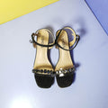 Transparent Shimmery Women Heels Black - toastitoes 