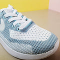 Super Comfy Ladies Sneakers Blue White Color - toastitoes 