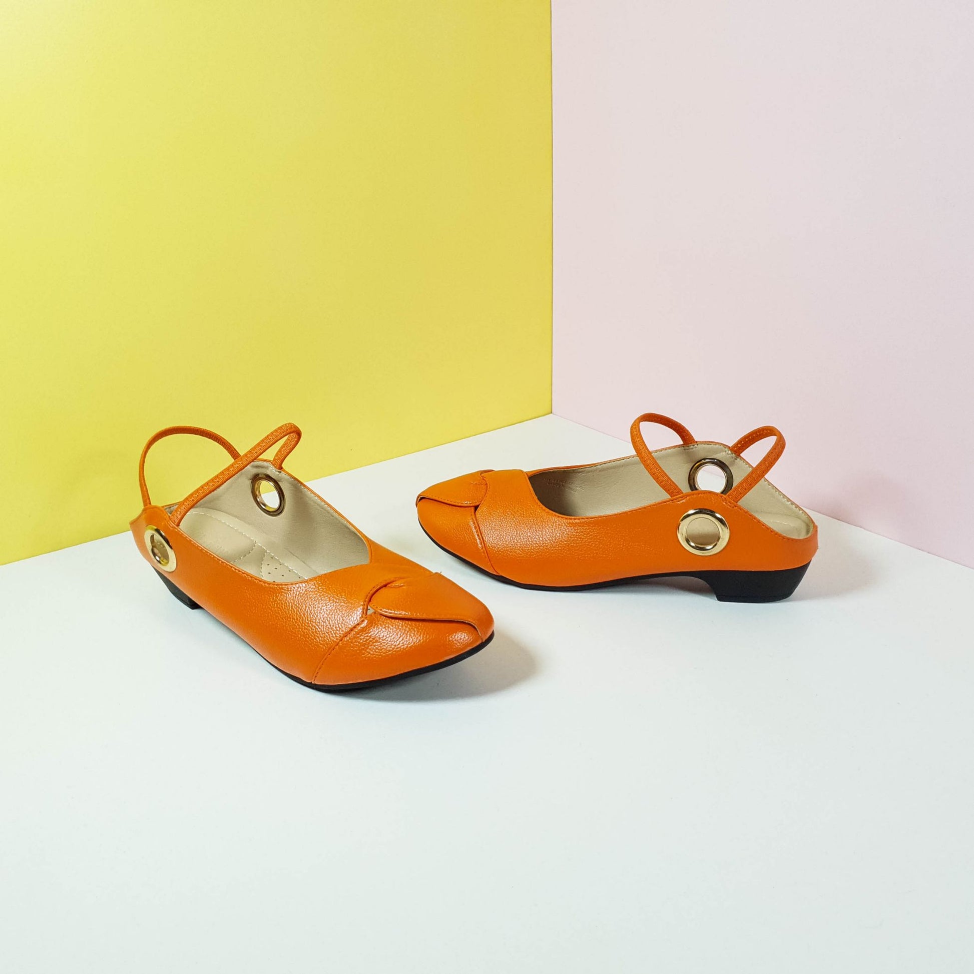 Mary Jane Women Shoes Orange - toastitoes 