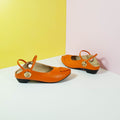 Mary Jane Women Shoes Orange - toastitoes 