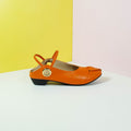 Mary Jane Women Shoes Orange - toastitoes 