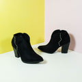 Block Heel Boots Black - toastitoes 