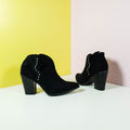 Block Heel Boots Black - toastitoes 