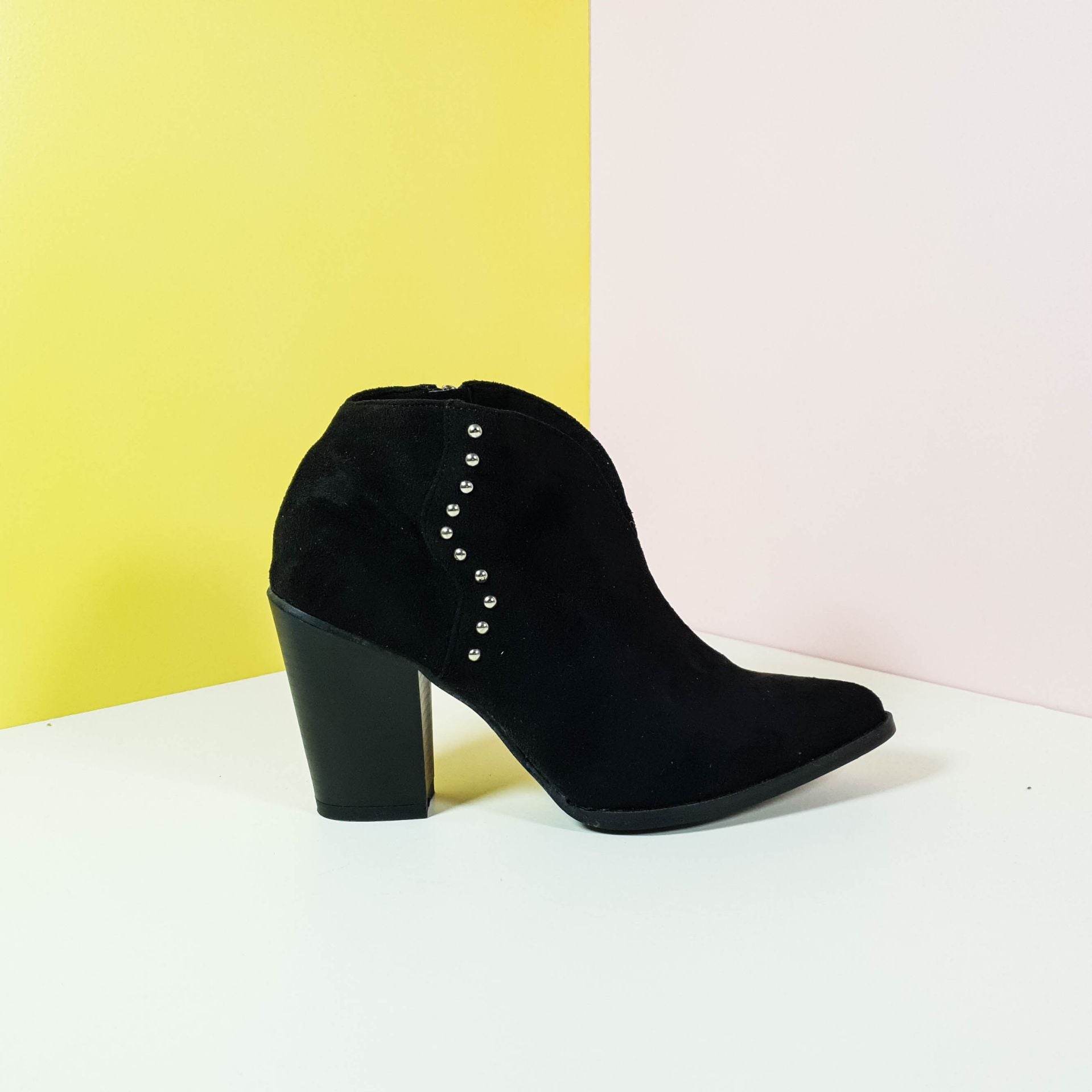 Block Heel Boots Black - toastitoes 