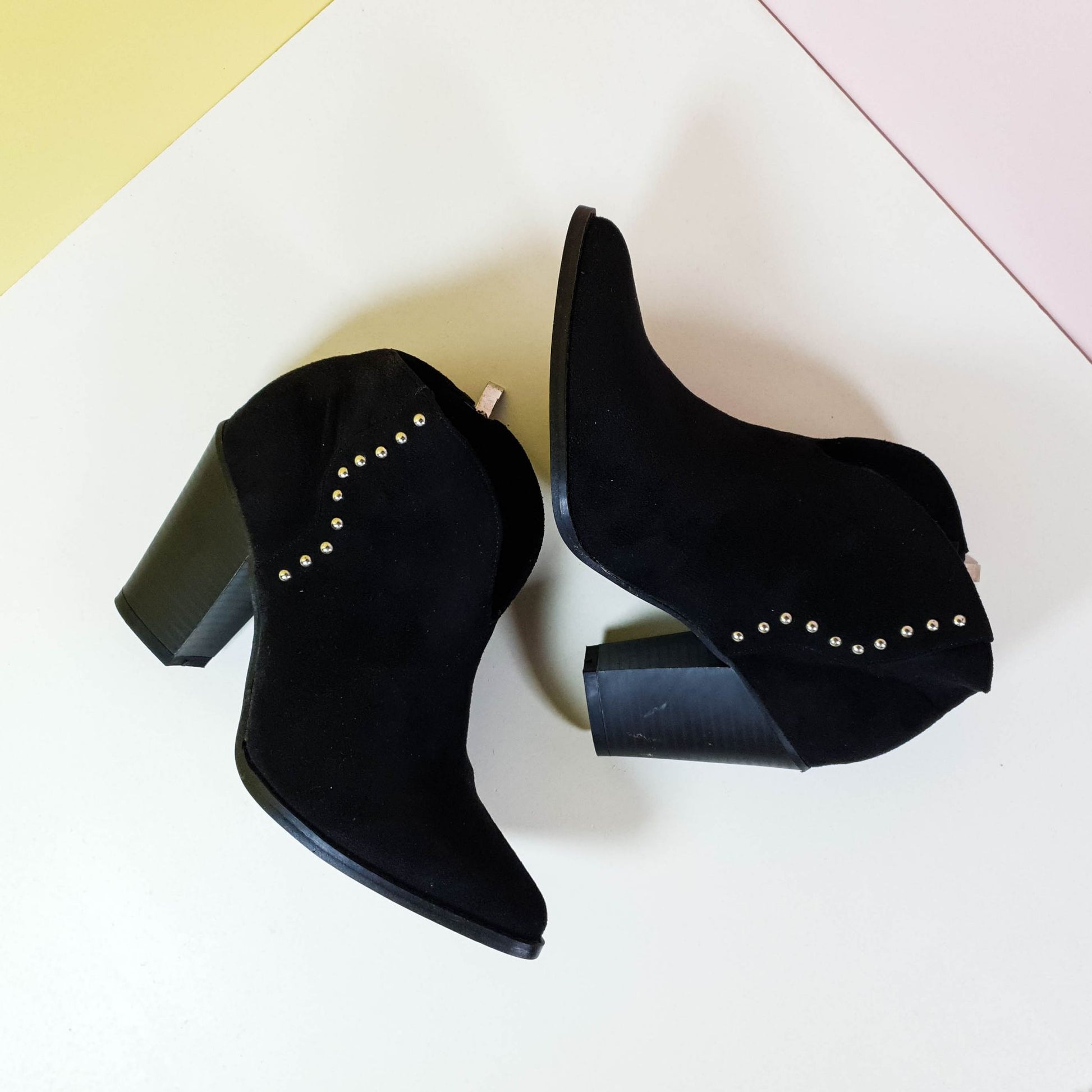 Block Heel Boots Black - toastitoes 