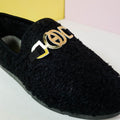 Cozy Fur Women Shoes Black - toastitoes 