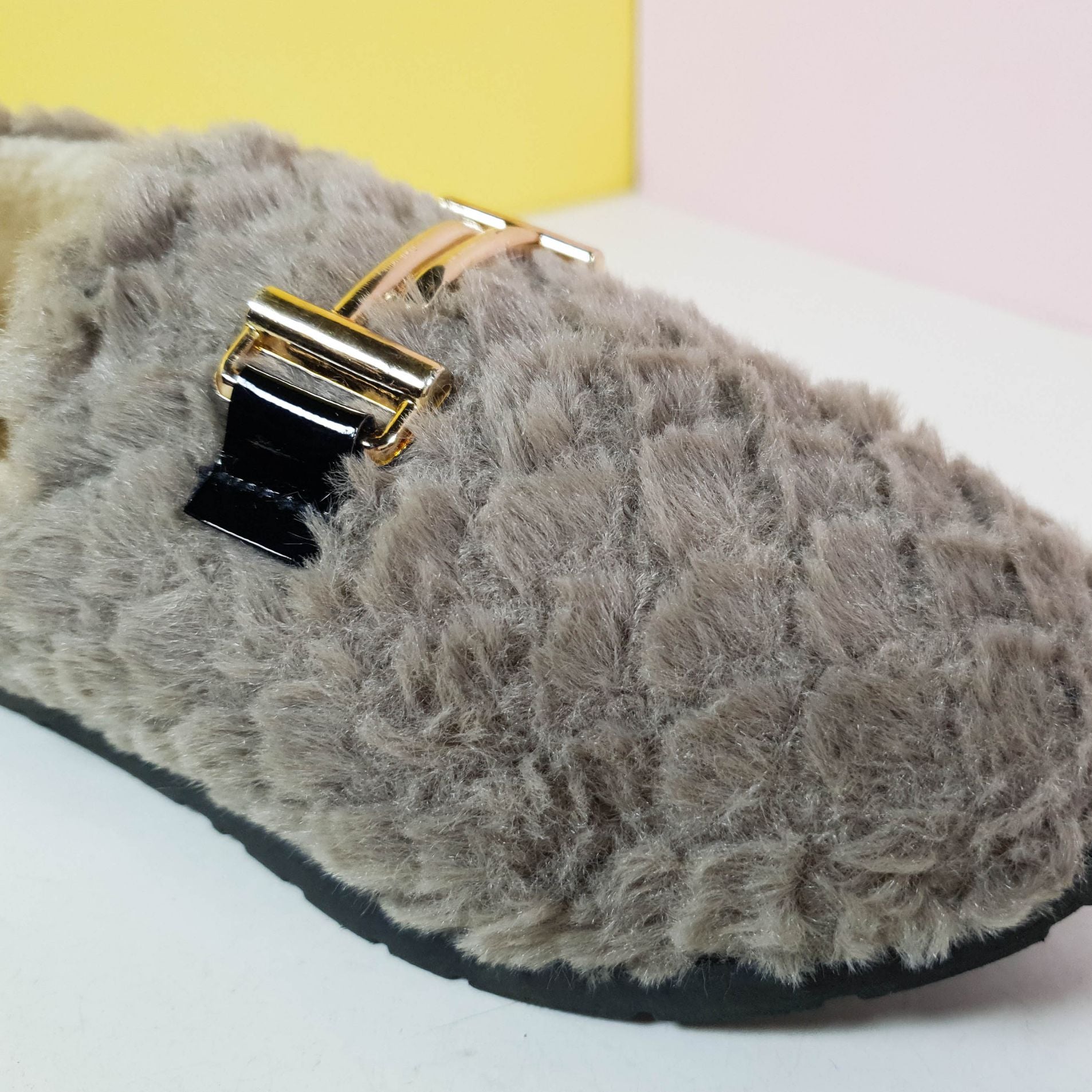 Cozy Fur Women Shoes Brown - toastitoes 