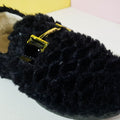 Cozy Fur Women Shoes Black - toastitoes 