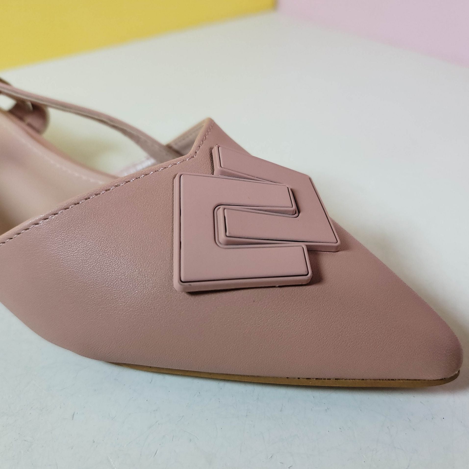 Low Block Heel Pumps Pink - toastitoes 