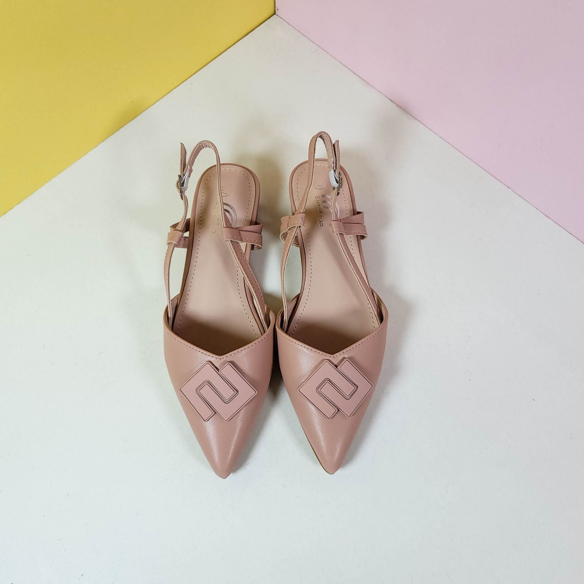 Low Block Heel Pumps Pink - toastitoes 