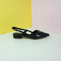 Low Block Heel Pumps Black - toastitoes 