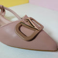 Low Block Heel Pumps Pink - toastitoes 