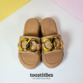 Bold Chain Women Slippers Brown - toastitoes 