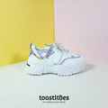 Thick Sole Women Sneakers White/Purple - toastitoes 