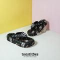 Thick Sole Scissors Women Slipper Black - toastitoes 