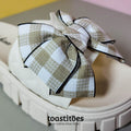 Thick Sole Checkered Women Slippers Beige - toastitoes 