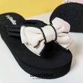 Chunky Sole Scissors Slippers White - toastitoes 