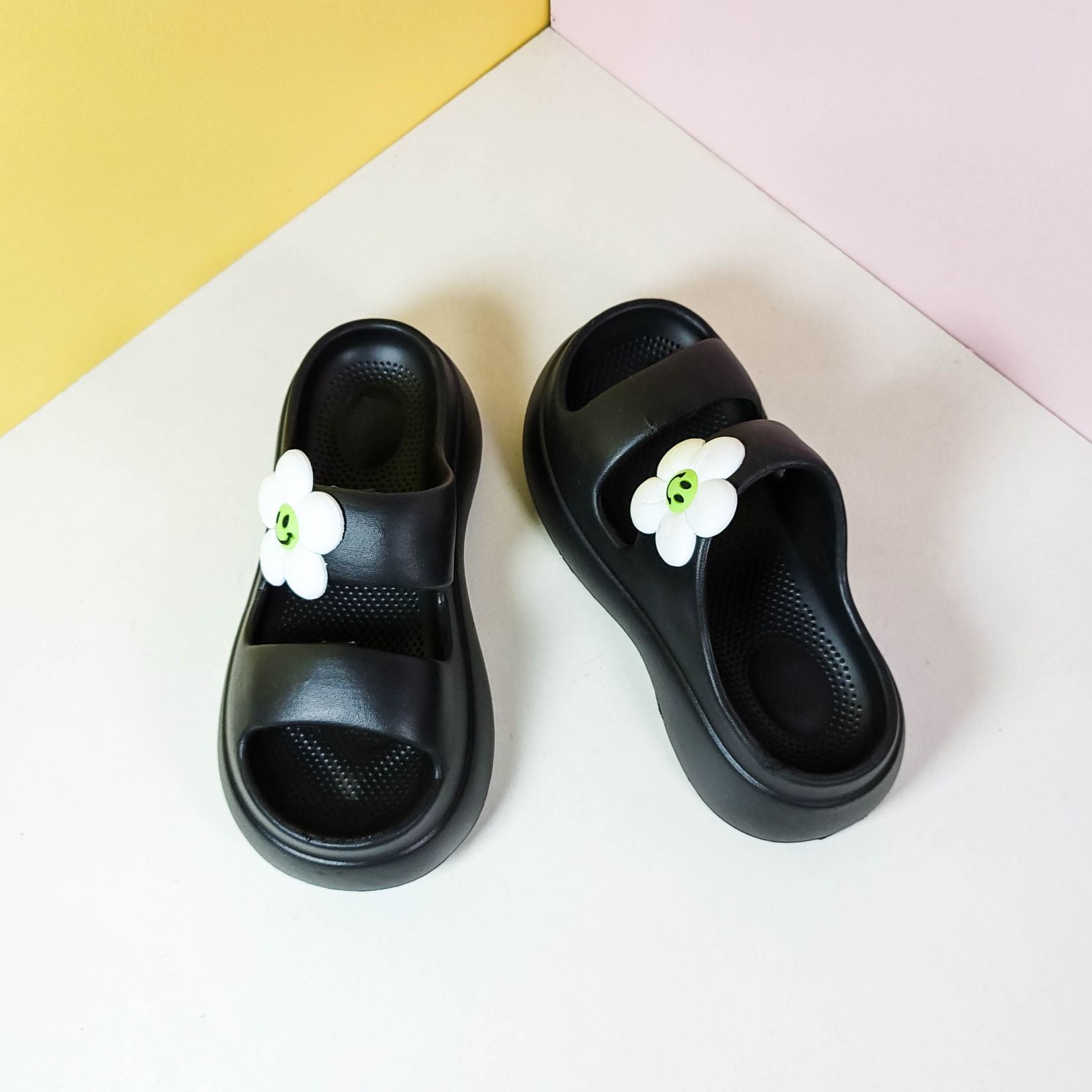 Eva Band Slippers Black - toastitoes 