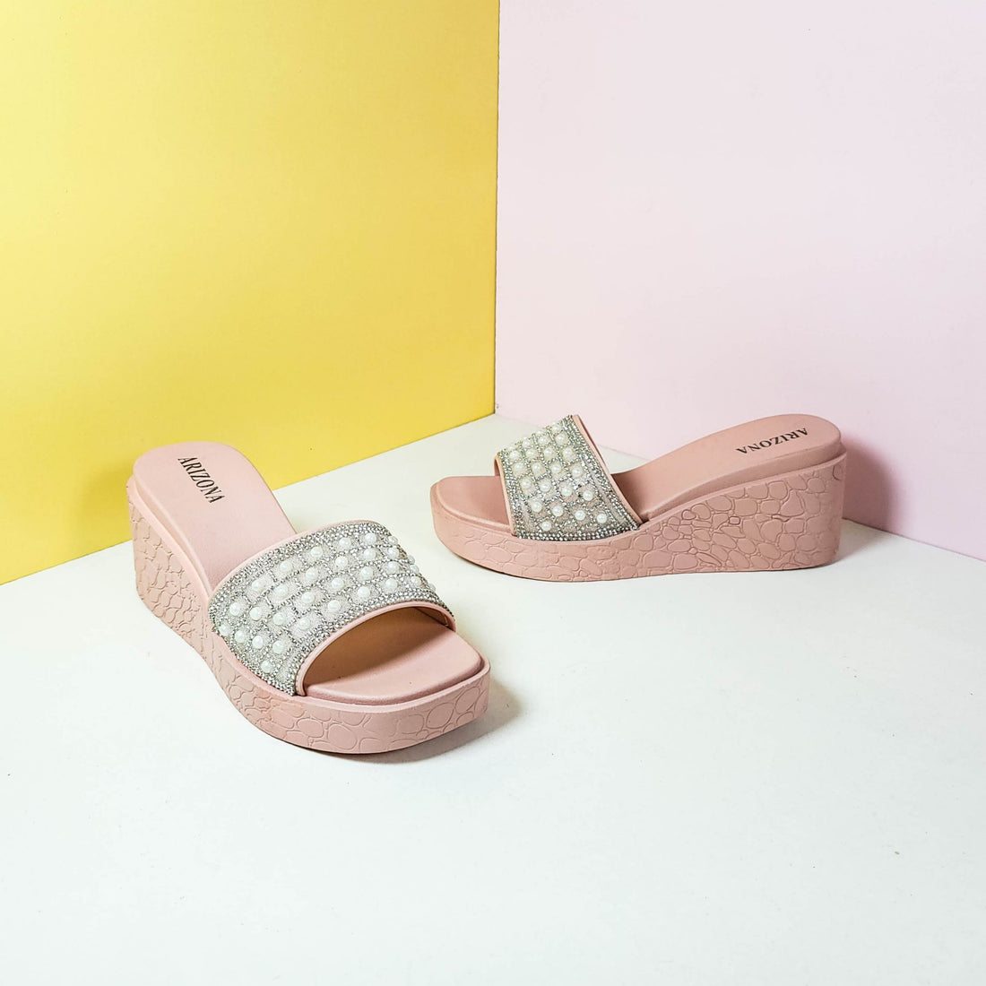 Chunky Sole Fancy Slippers Pink - toastitoes 