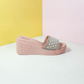 Chunky Sole Fancy Slippers Pink - toastitoes 