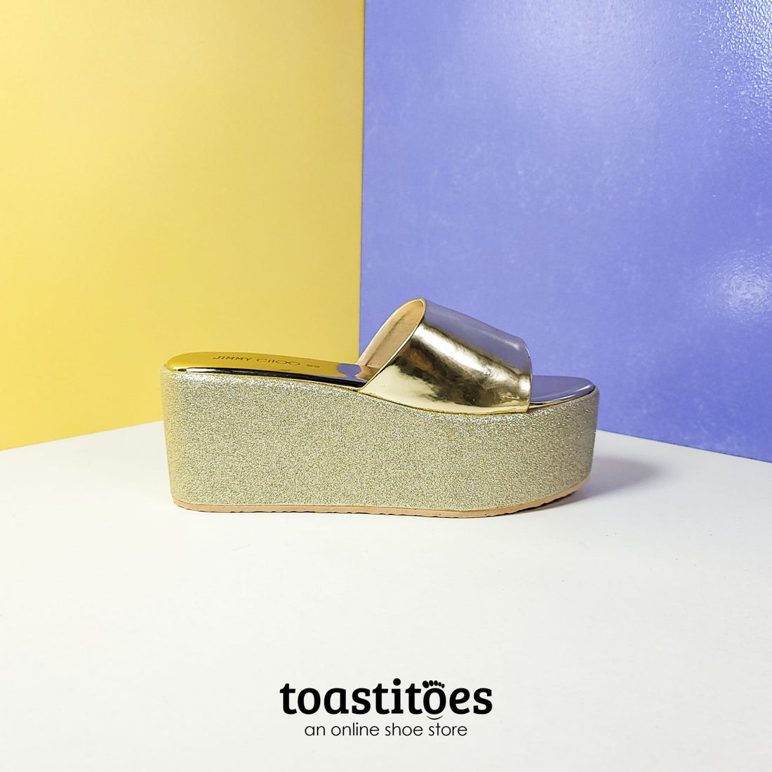 High Platform Wedges Gold - toastitoes 