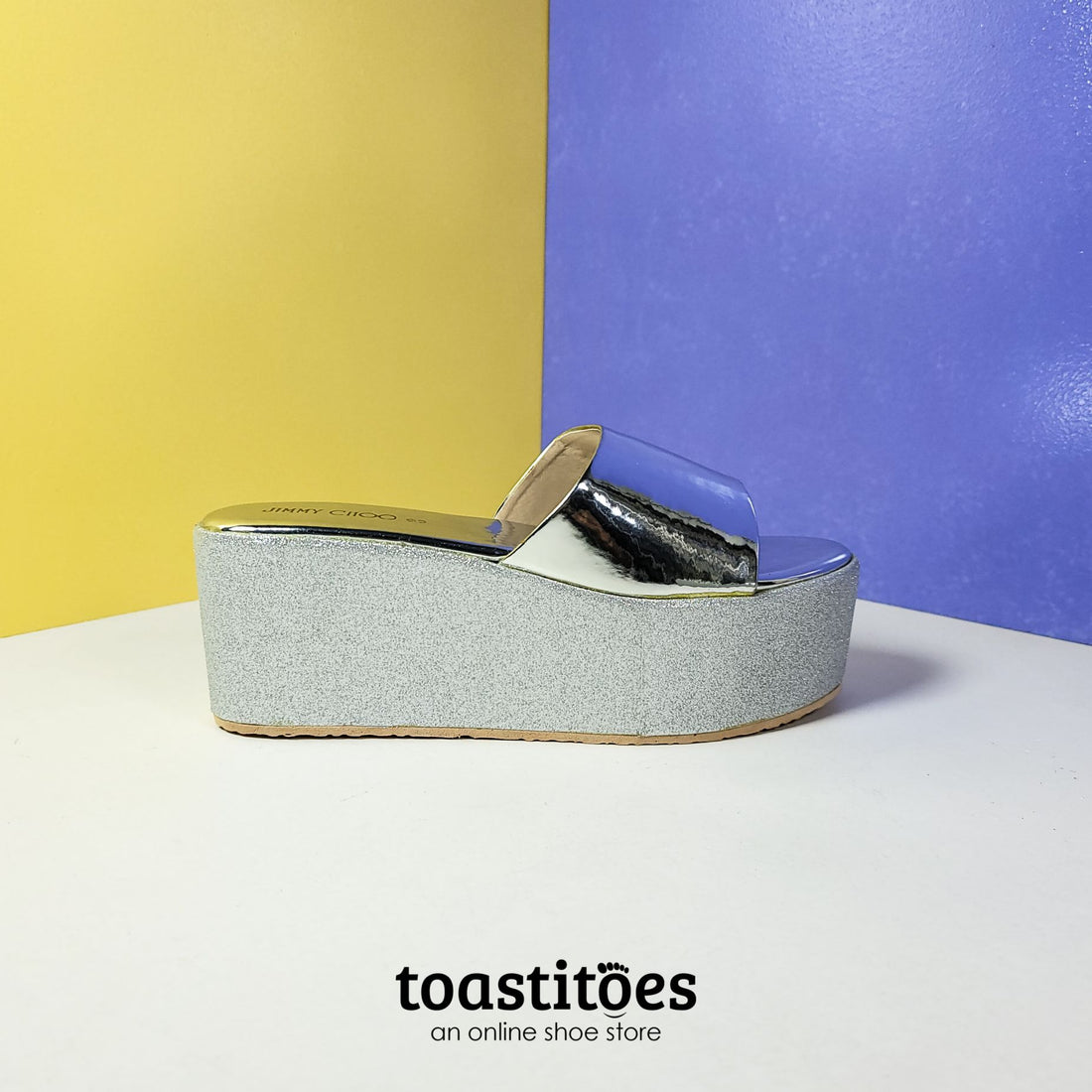 High Platform Wedges Silver - toastitoes 