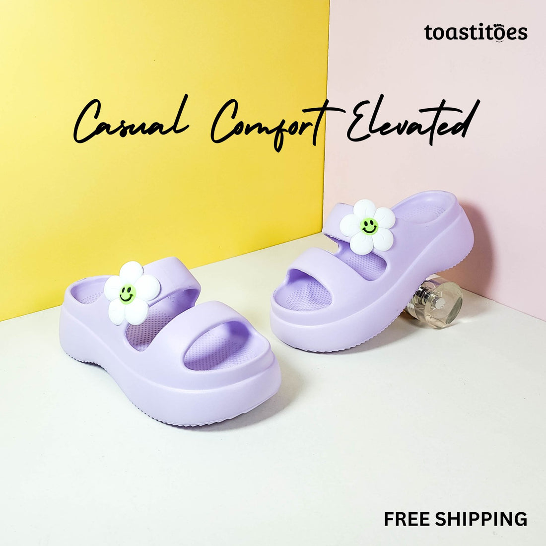 Eva Band Slippers Purple - toastitoes 