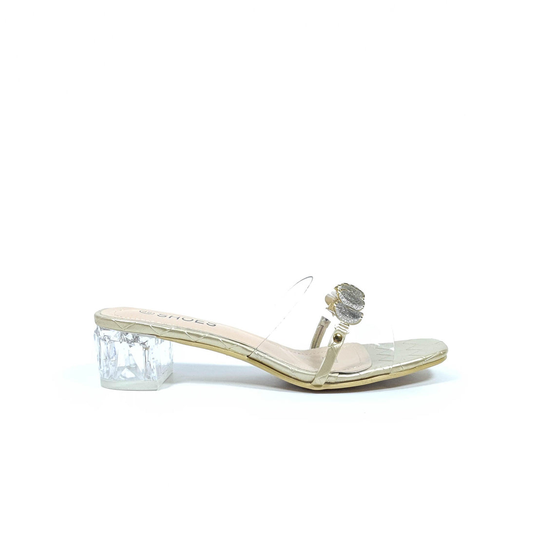 Seductive Crystal Heels Gold - toastitoes 