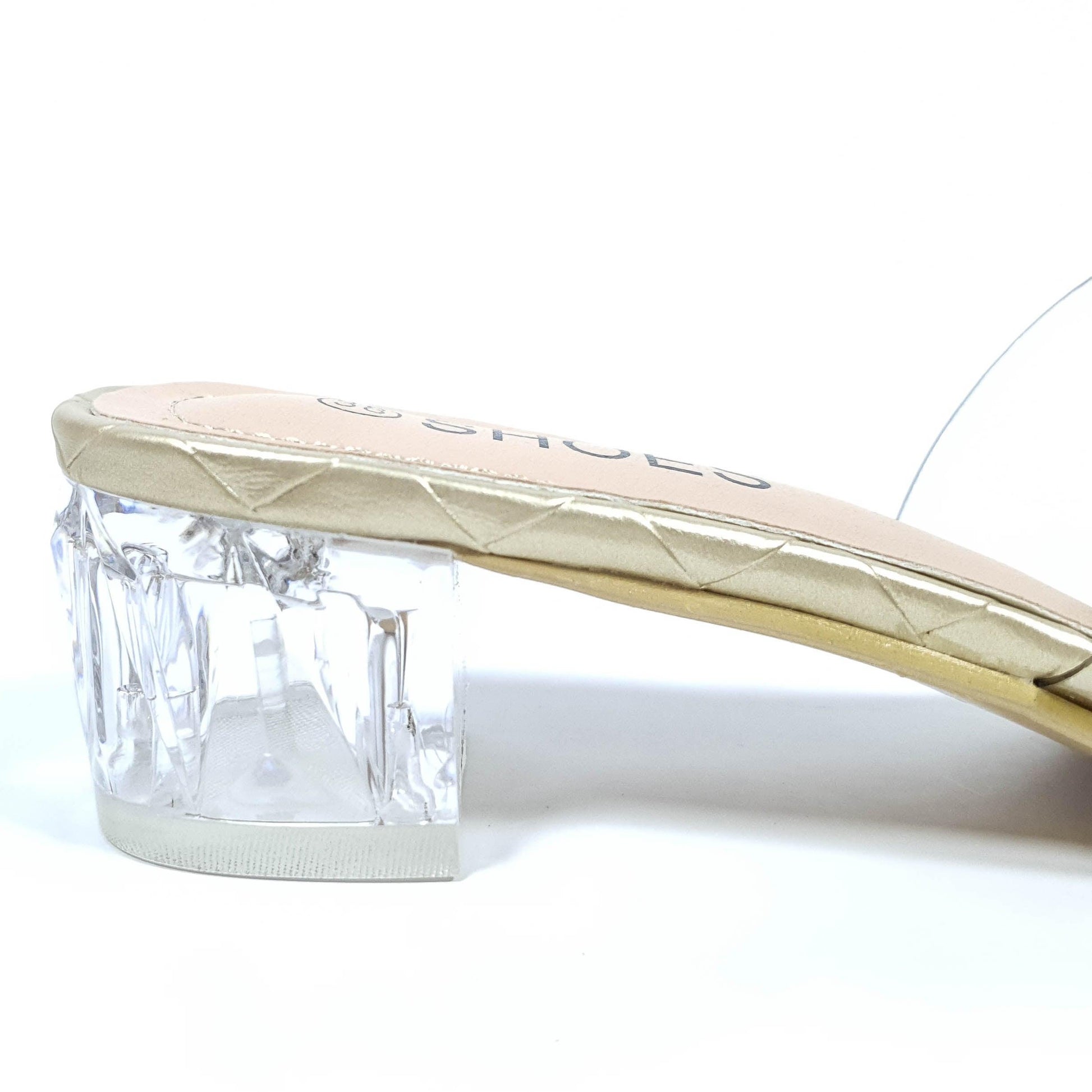 Seductive Crystal Heels Gold - toastitoes 