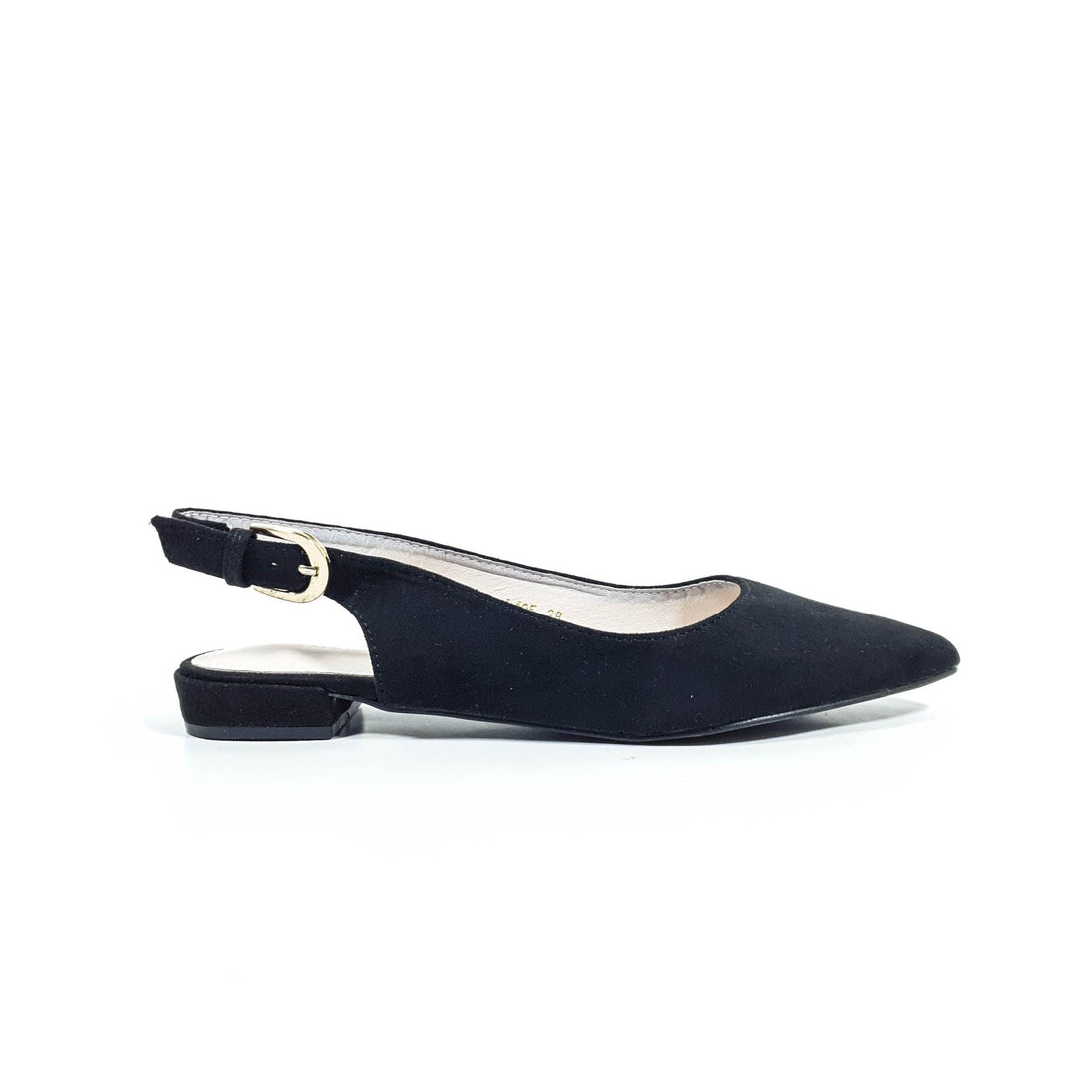 Suede Leather Pumps Black - toastitoes 