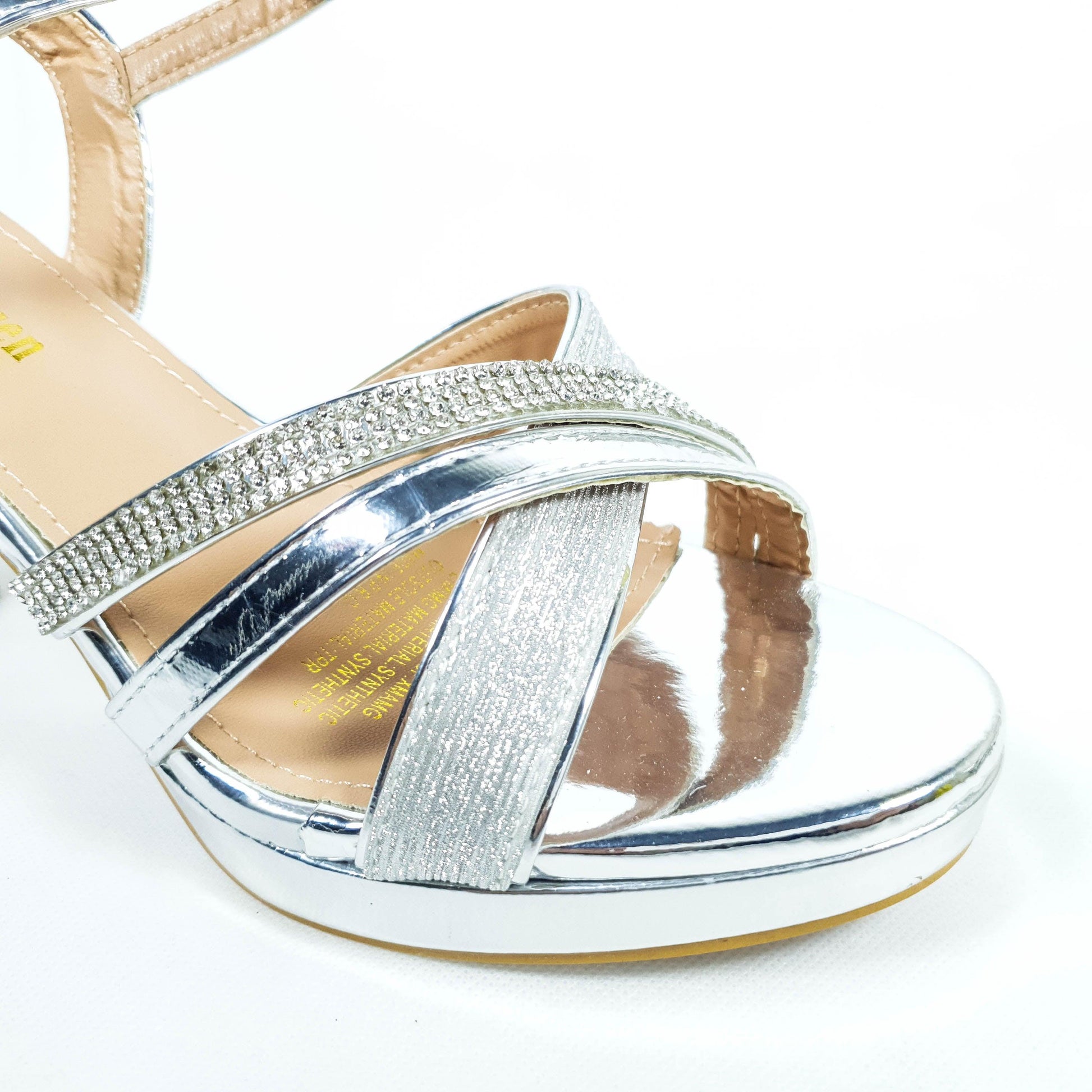 Fancy Glint Heels Silver - toastitoes 